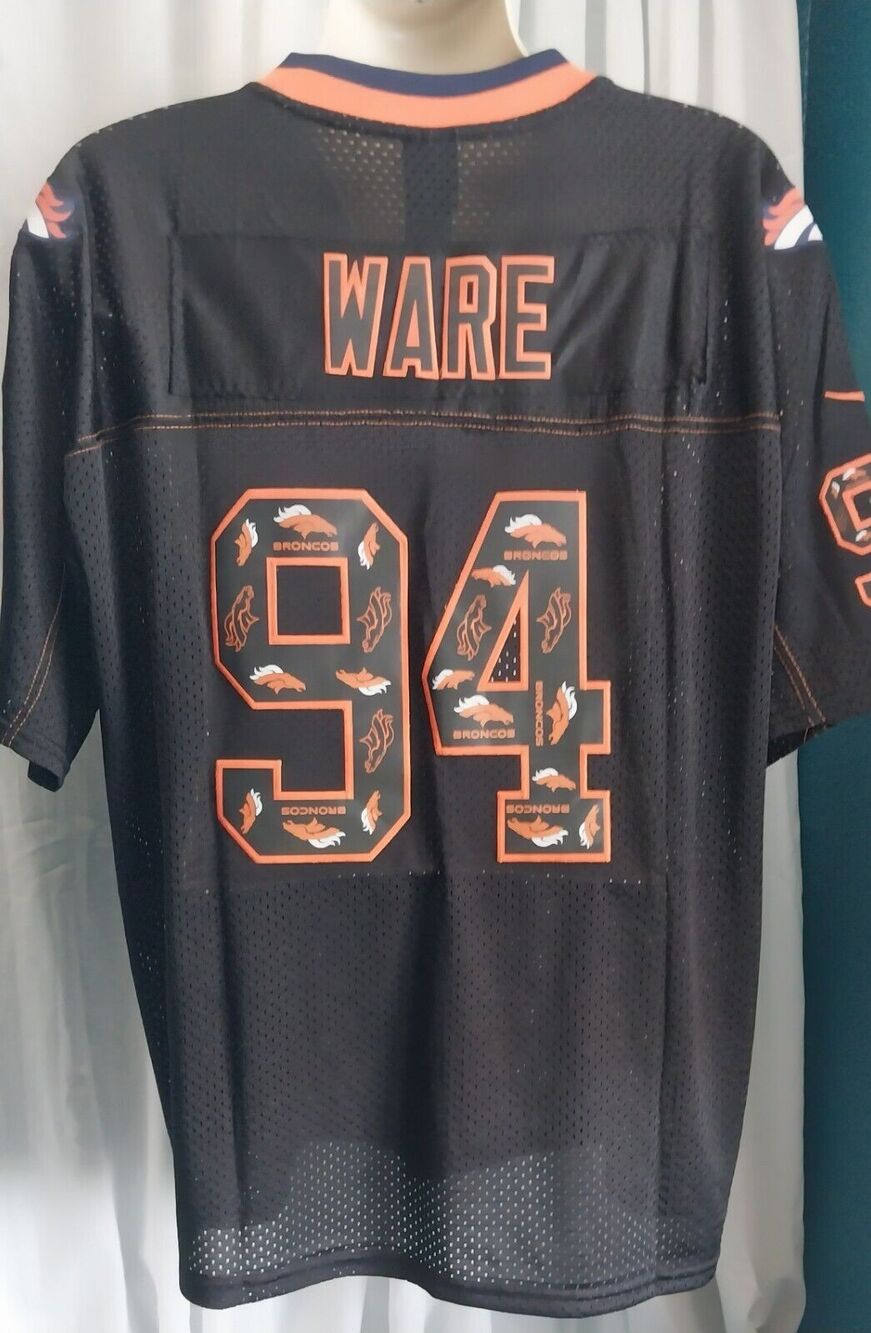 Nike Denver Broncos Limited DeMarcus Ware Jersey #94 Mens 44 L Blackout NFL